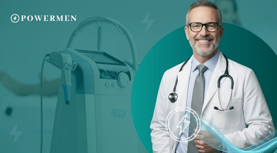 Terapia de Ondas de Regeneração Power Na Clínica Powermen, oferecemos uma abordagem moderna e eficaz para a saúde sexual masculina: a Terapia de Ondas de Regeneração.